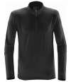 TFW-1 Stormtech Pulse Fleece Pullover Zip Neck Top Black / Carbon colour image